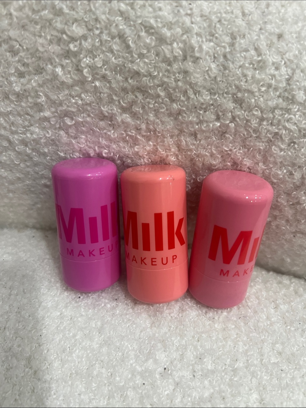 Milk Makeup Color Sticks — Lavender Pink, Coral, Bubblegum Pink